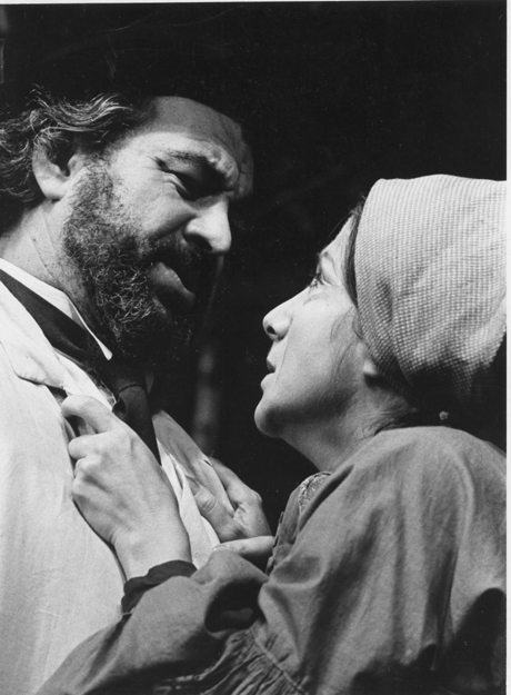 WTF's 1968 production of THE SEAGULL, directed by Nikos Psacharopoulos; Louis Zorich and Olympia Dukakis