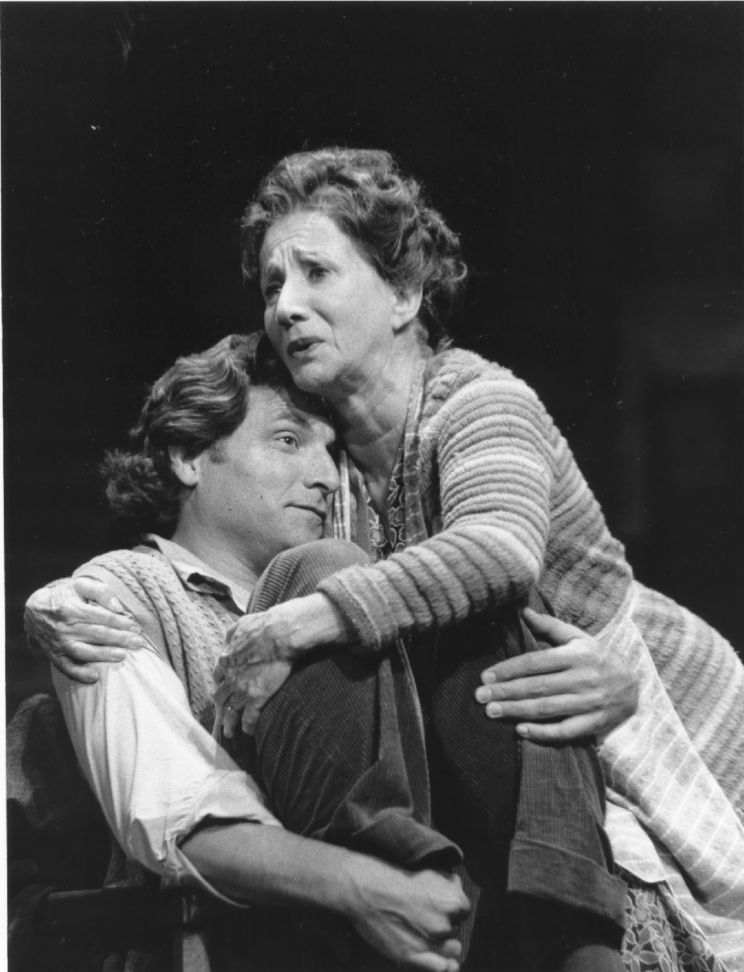 WTF's 2002 production of FOR THE PLEASURE OF SEEING HER AGAIN, directed by Carey Perloff; Marco Barricelli and Olympia Dukakis; photo credit Richard Feldman