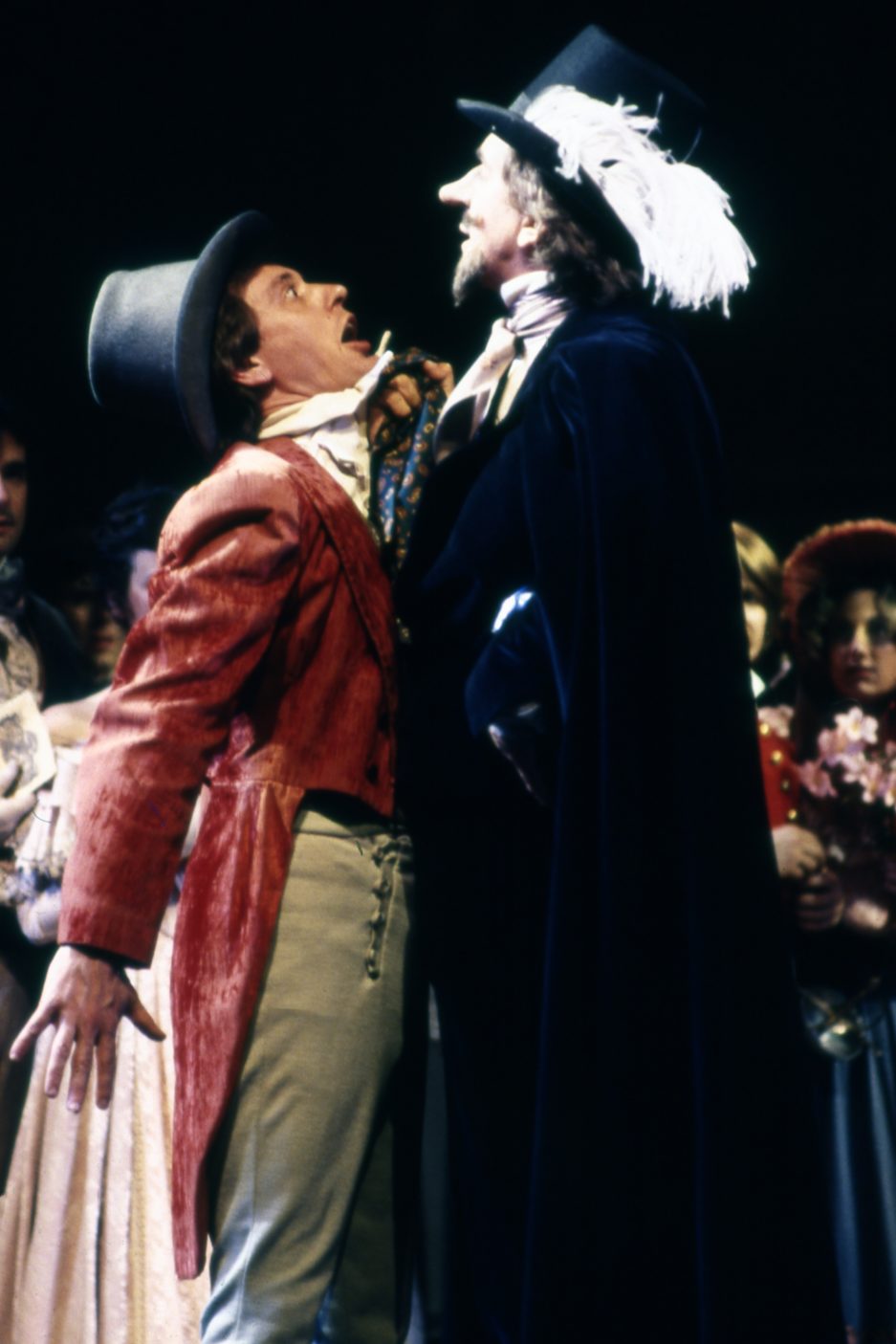 WSteve Lawson and Frank Langella in Cyrano (1980); photo by Christopher Read