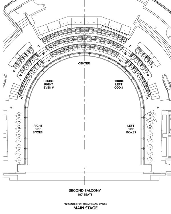 Williamstown Theater Festival Main Stage Seating Chart